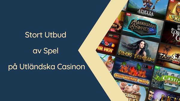 spel på utländskt casino